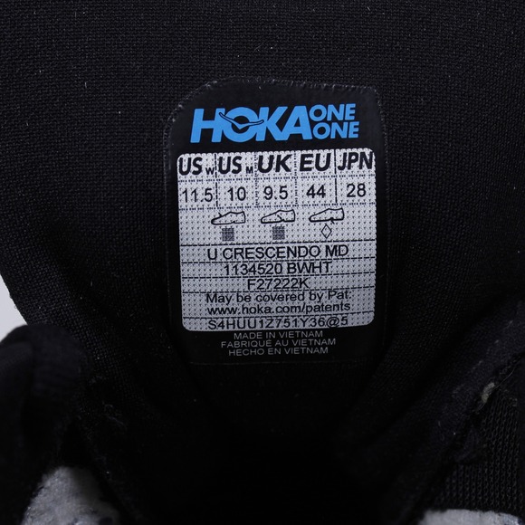 Hoka Crescendo MD Track Spikes Running Shoes Black White US 10 / UK 9.5 main image 9